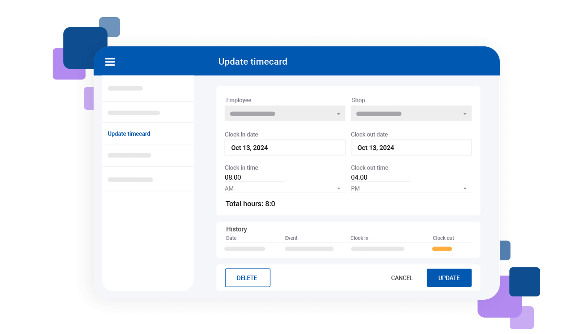 Manage Staff and Shifts 