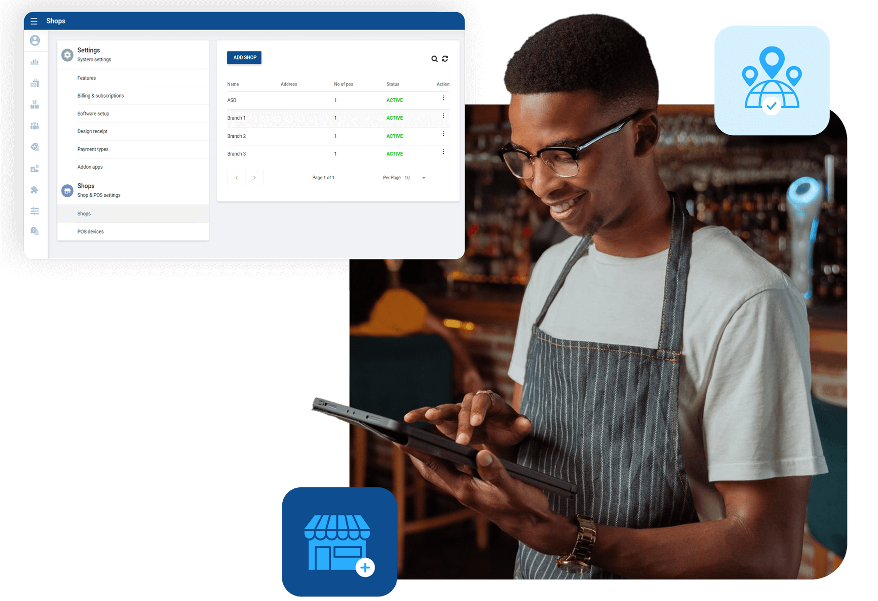 Manage Shops